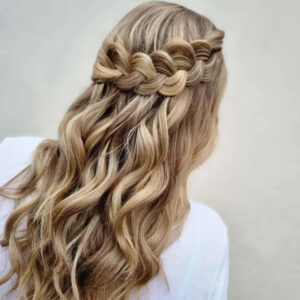 011 half up half down braid hairstyles victoria louise bridal hair