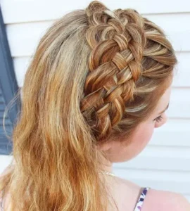 6 basket weave headband braid