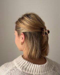 claw clip hairstyles for short hair 2