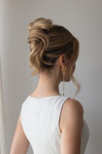 elegant french twist updo