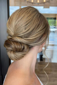 extra low chignon