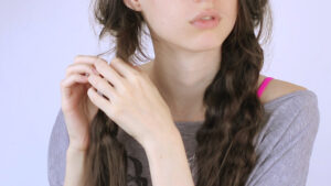 get wavy hair overnight (braid method) step 10 version 4