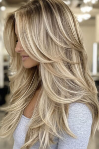 honey blonde and platinum highlights