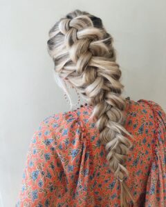 loose dutch braids