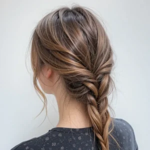 loose fishtail braid 1