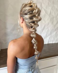 pull through bubble braids