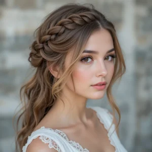 15 Dreamy Boho Braids for Festival Season side braid with loose face framing strands