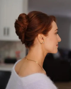sleek french twist