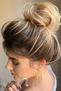 voluminous high bun