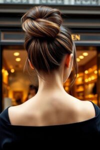 voluminous top knot