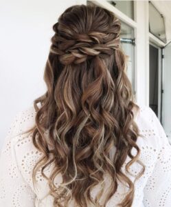 casual twisted braid hairstyle