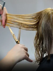 cropped skipping regular hair trims