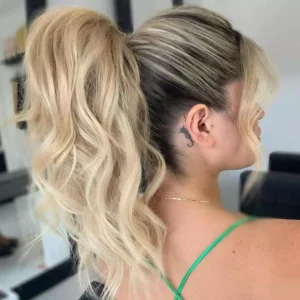high ponytail hairstyles fine ombre