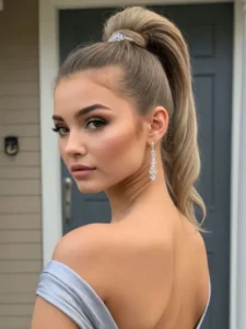 15 Date Night Hairstyles Under 10 Minutes high ponytail hairstyles8