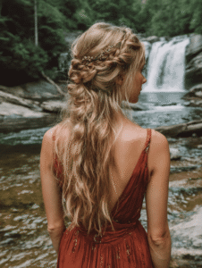 15 Dreamy Boho Braids for Festival Season kyleeplageman beach day hairstyles waterfall braid ar 34 55ecfd09 40af 4771 8107 dd41e0322bcf 3 800x1062