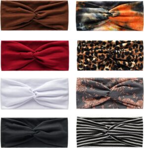 grid of trending headbands and hair wraps