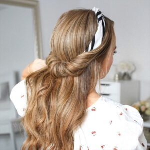 Headband Hairstyles: 15 Chic Ways to Wear One headband with a half up style