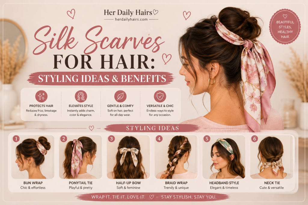 silk scarves for hair styling ideas and benefits