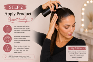 step 2 apply product generously