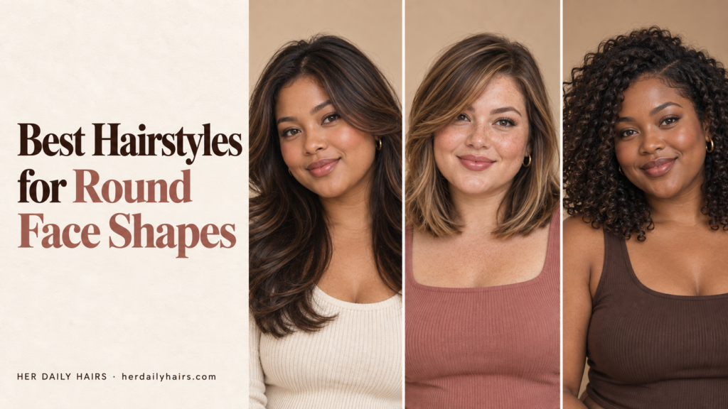 best hairstyles for round face shapes