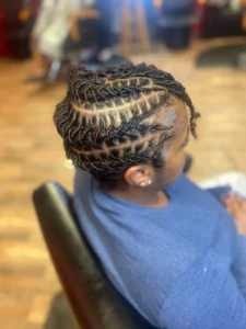 braided loc crown