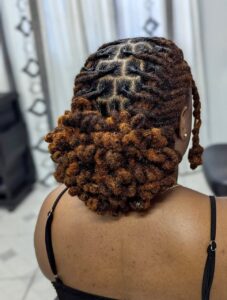 braided loc style