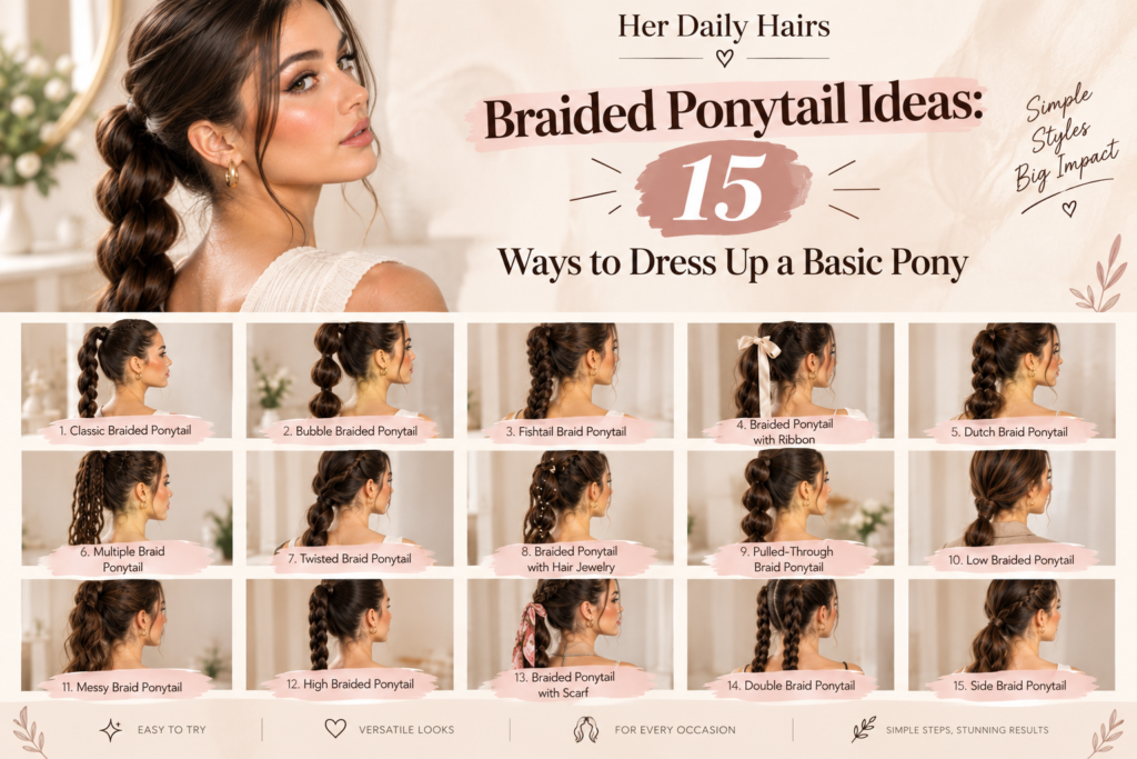 braided ponytail ideas 15 ways to dress up a basic pony