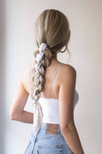 braided ponytails