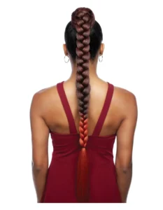 braided wrap ponytail