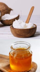 coconut oil and honey mask