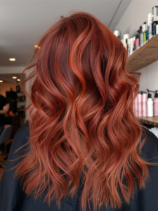 copper balayage