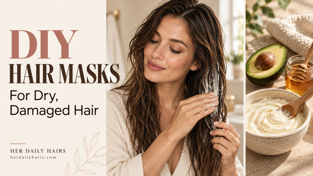 diy hair masks for dry, damaged hair