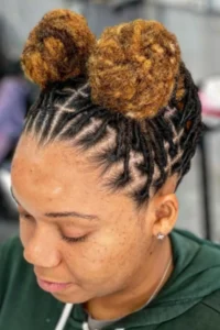 loc updo with wrapped sections
