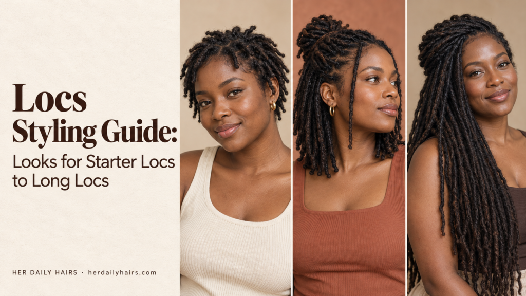 locs styling guide looks for starter locs to long locs