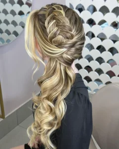 ponytail with a poof at the crown