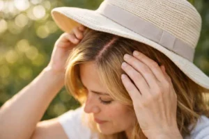 protect your scalp from sun and environmental damage