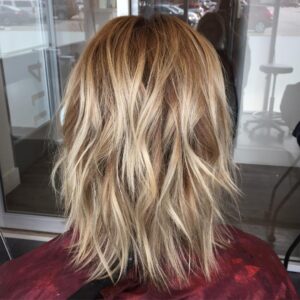 textured, choppy layers