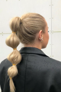the bubble ponytail