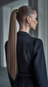 the classic sleek high ponytail