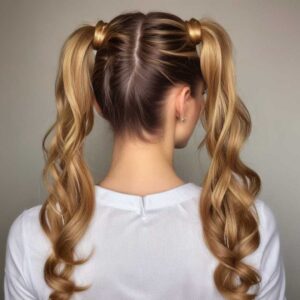the double ponytail (volumizing trick)