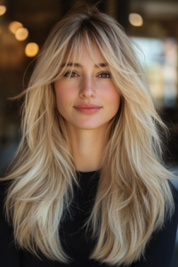 wispy, face framing layers