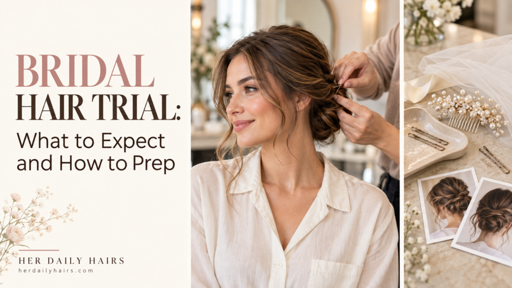 bridal hair trial what to expect and how to prep