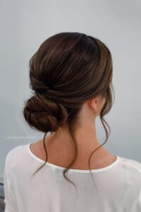 low chignon