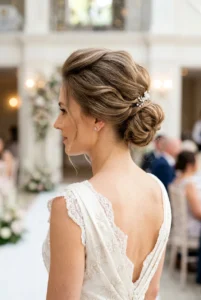 voluminous updo for thinning hair